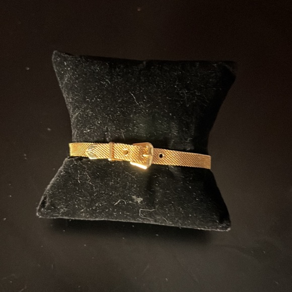 Gold mesh ring bracelet set - Picture 3 of 11